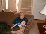 Papa and Dylan snooze