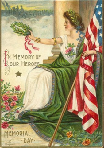 Vintage Memorial Day Postcard