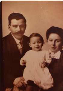 Omar Gearhart, Gertrude Nettie Perkins Gearhart, and John Douglas Gearhart